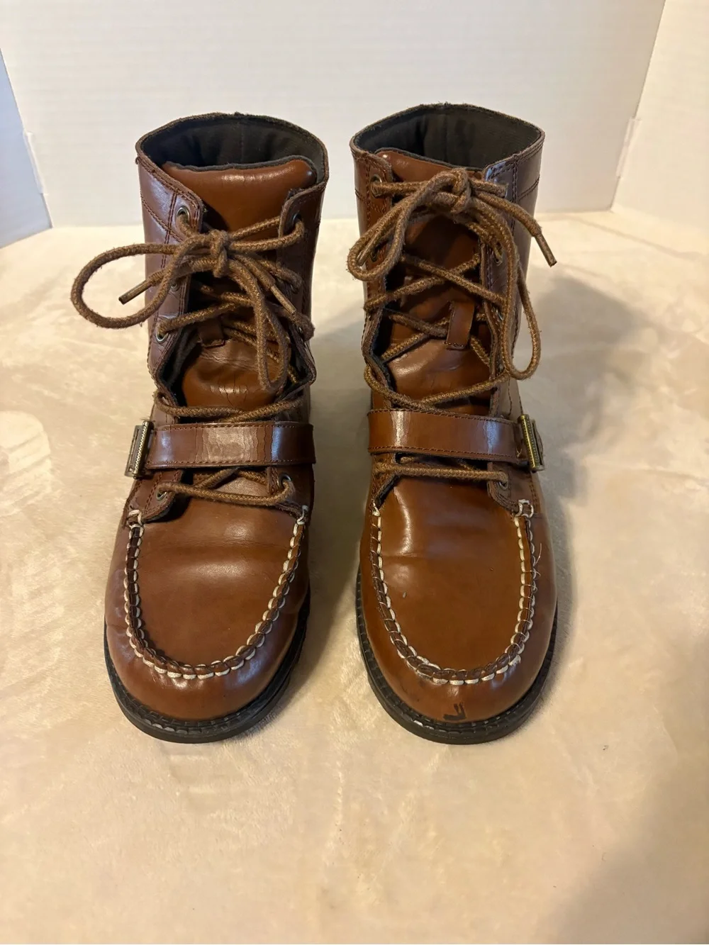 Polo by Ralph Lauren Brown Leather Lace-Up boys Boots